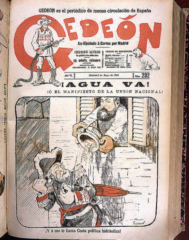   Una viñeta satírica sobre las propuestas políticas de Joaquín Costa