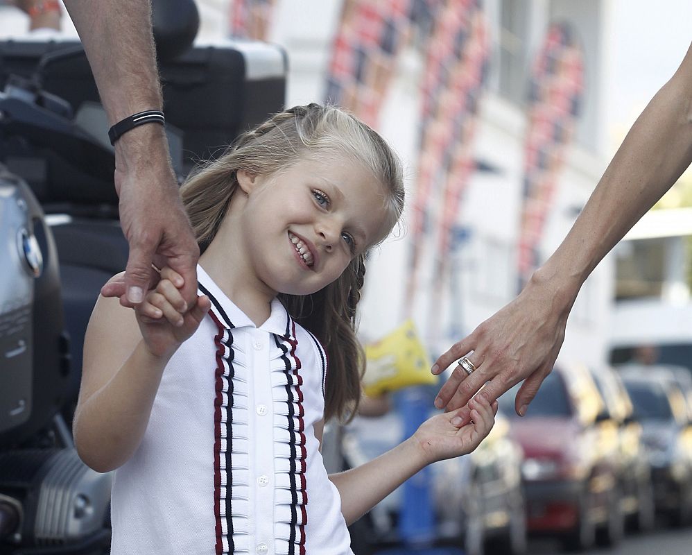 La infanta Leonor, feliz y risueña en una imagen captada en 2010, cuando tenía cuatro años.