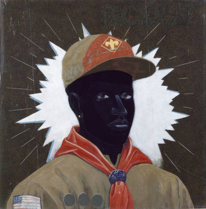  Kerry Marshall. "Scout boy" (1995)