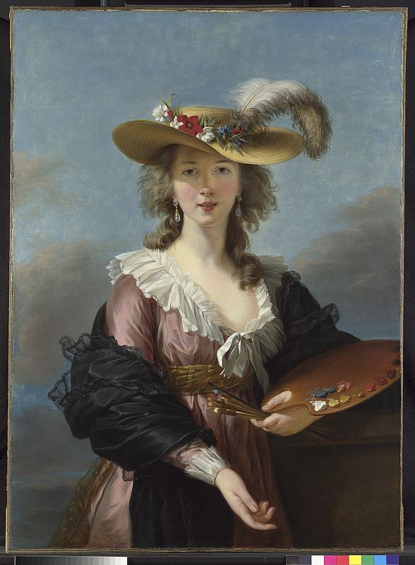 Elisabeth Louise Vigée Le Brun. Autorretrato con sombrero de paja