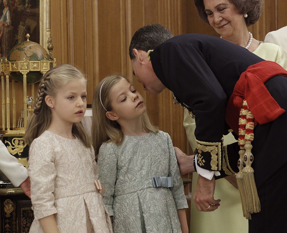 Felipe VI con su otra hija, la Infata Sofía