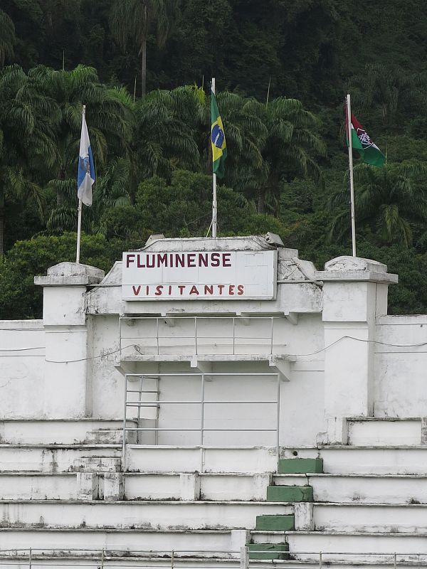 El marcador a la vieja usanza se mantiene en uno de los fondos del estadio del Fluminense.