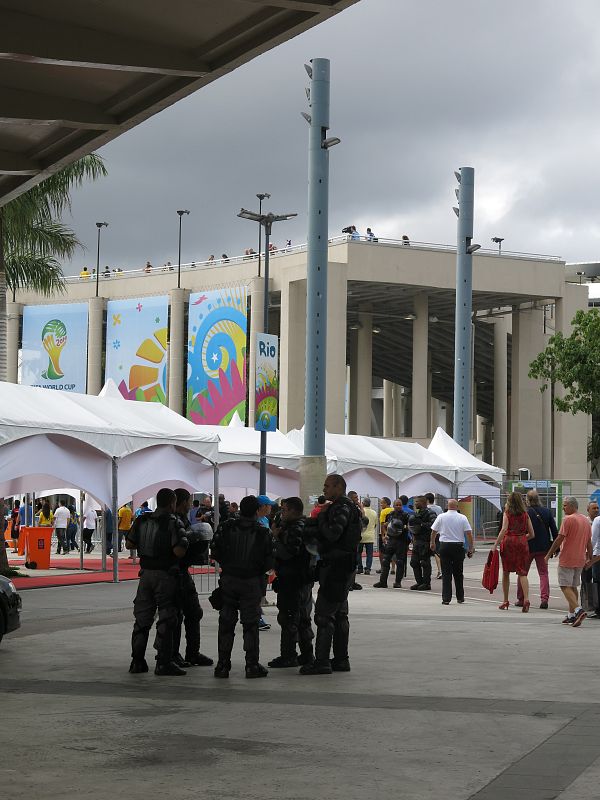 La seguridad es visiblemente superior a la de partidos anteriores.