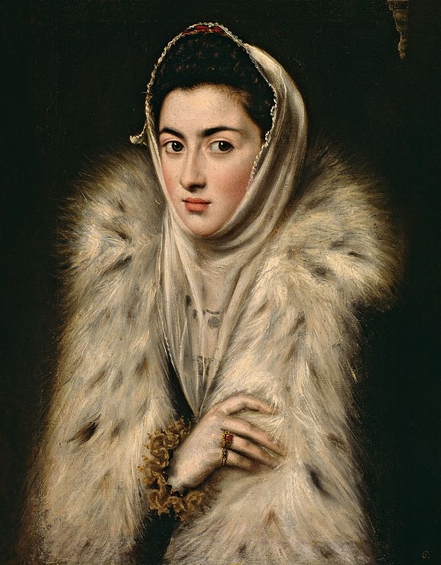 Atribuido a el Greco. "La dama del armiño" (1577-1579)
