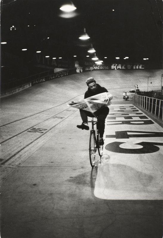Carrera ciclista « Los Seis Días de París », velódromo de invierno, París, Francia, noviembre 1957