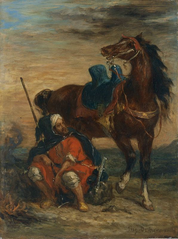 'Jinete árabe' (1854), Eugène Delacroix