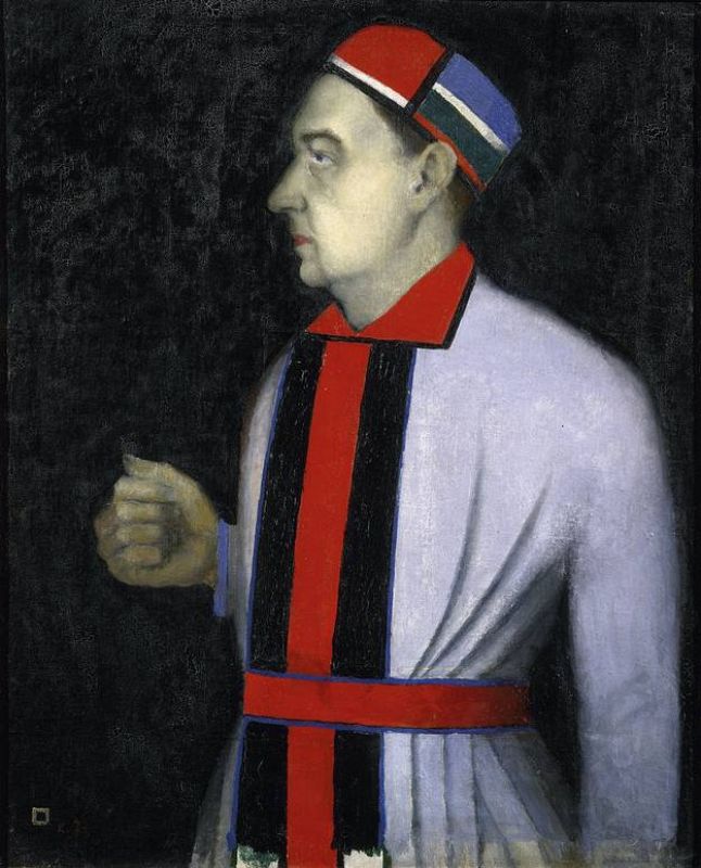 Kazimir Malevich "Retrato de Nikolai Punin" (1933)