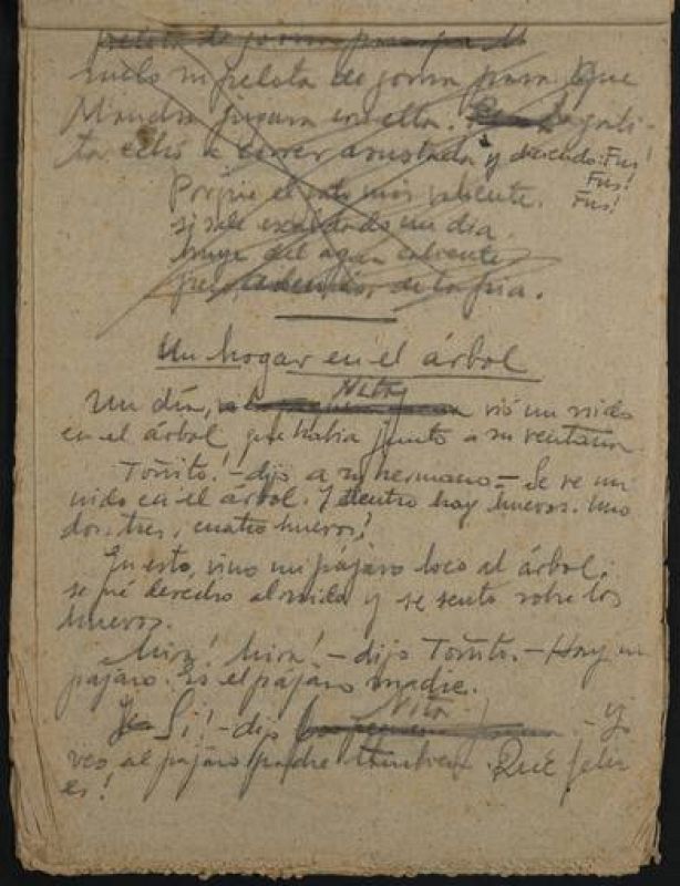 Últimos manuscritos de Miguel Hernández