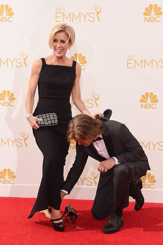 Felicity Huffman y William H. Macy han protagonizado un divertido momento en la alfombra roja.