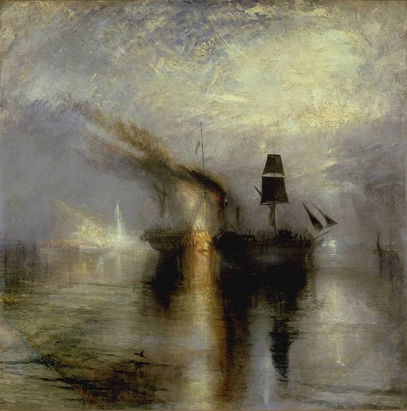 Turner, "Paz, enterramiento en el mar" (1842)