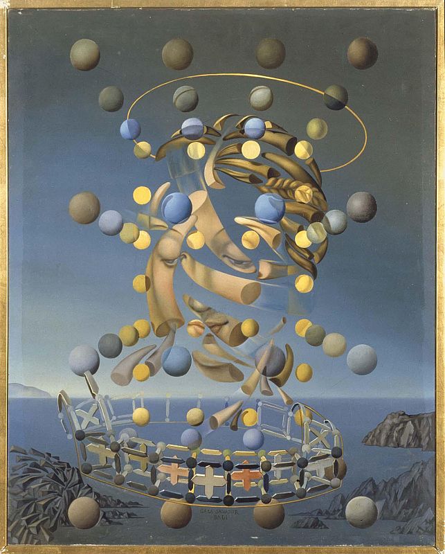 Dalí, "La máxima velocidad de la madonna de Rafael" (1954)