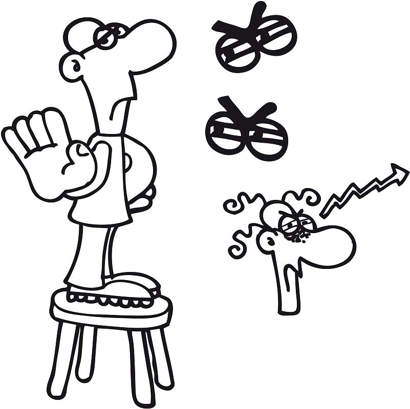 La soberbia expresada con dibujos de Forges
