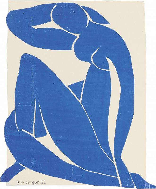 Henri Matisse, "Desnudo azul II" (1952)