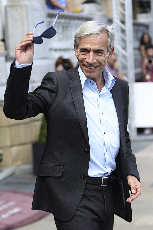 El actor Imanol Arias, a su llegada a San Sebastián