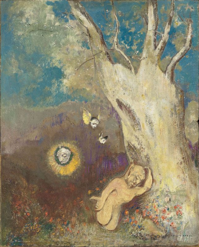 ODILON REDON, "Sueño de Caliban (Shakespeare, la Tempestad), hacia 1895-1900