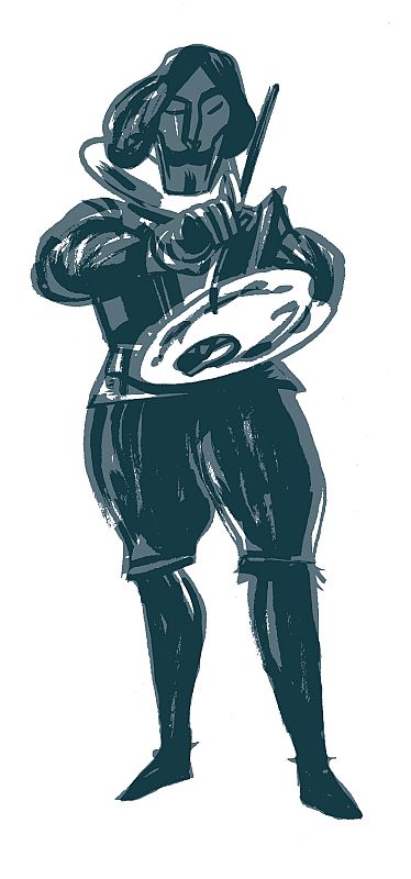 Boceto de Velázquez según Javier Olivares