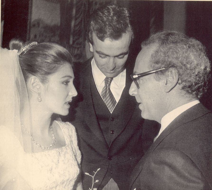 Miguel Boyer, en la boda de su hija Laura