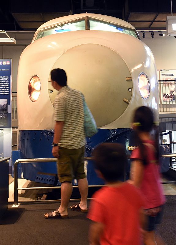 El primer tren bala en el museo del ferrocarril de Omiya