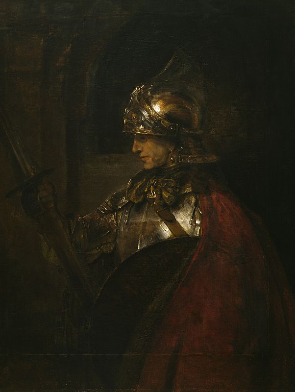 Rembrandt, "Hombre con armadura" (1655)