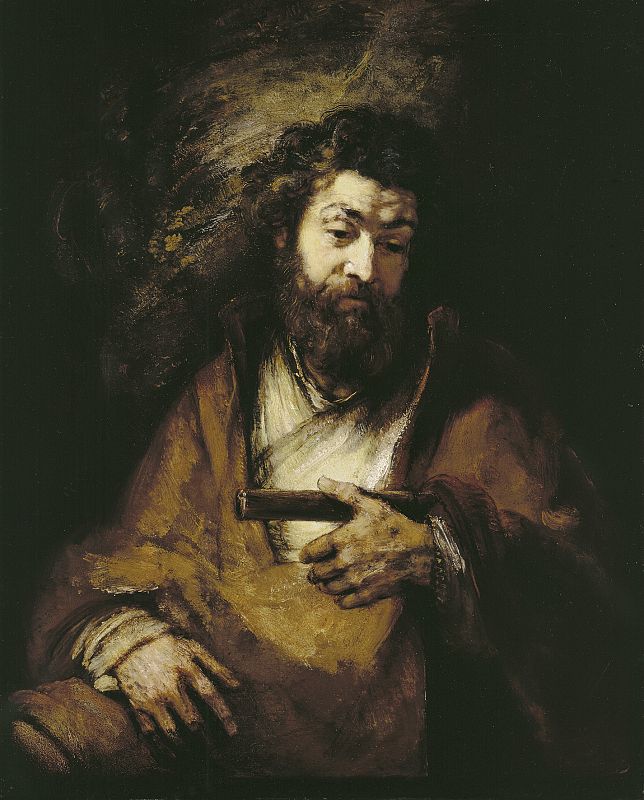 Rembrandt, "El apóstol Simón" (1661)