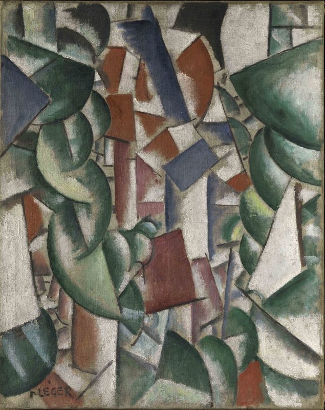 Fernand Léger, "Casas bajo los árboles", (1913)