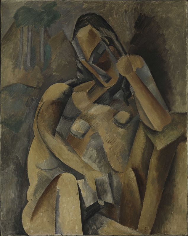 Pablo Picasso, "Mujer con un libro", (1909)