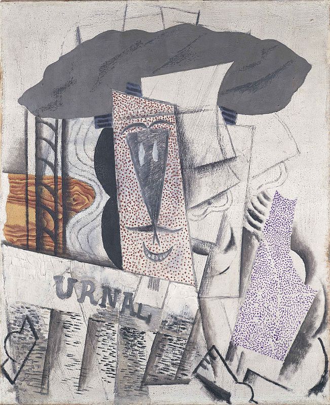 Pablo Picasso, "Estudiante con periódico", (1913)