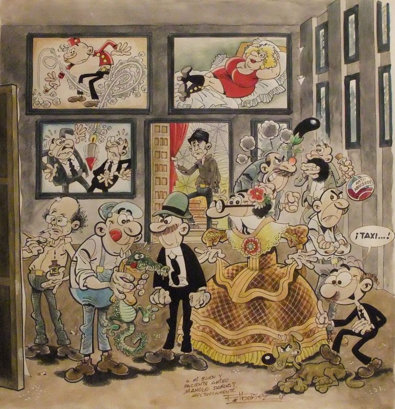 Ilustración inspirada en 'Las Meninas', de Velázquez, por Francisco Ibáñez