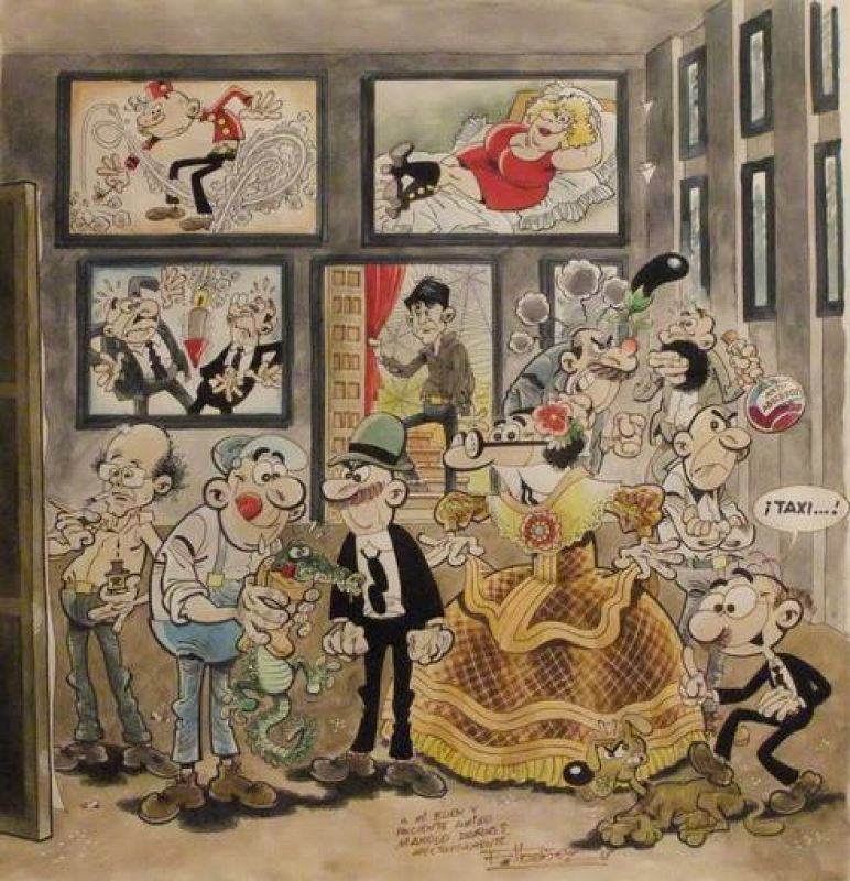 Ilustración inspirada en 'Las Meninas', de Velázquez, por Francisco Ibáñez 