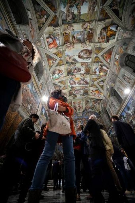 Presentación a la prensa de la nueva iluminación de la Capilla Sixtina