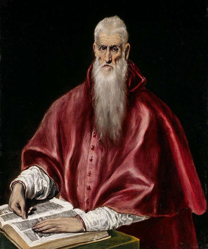 El Greco, "San Jerónimo como cardenal", (1610)