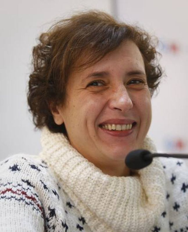 Teresa Romero se ha mostrado sonriente, pese a encontrar
