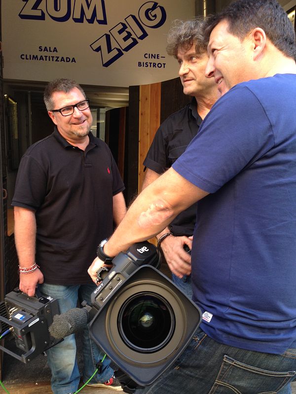 Durante el rodaje del programa 'Delirio Valerio'