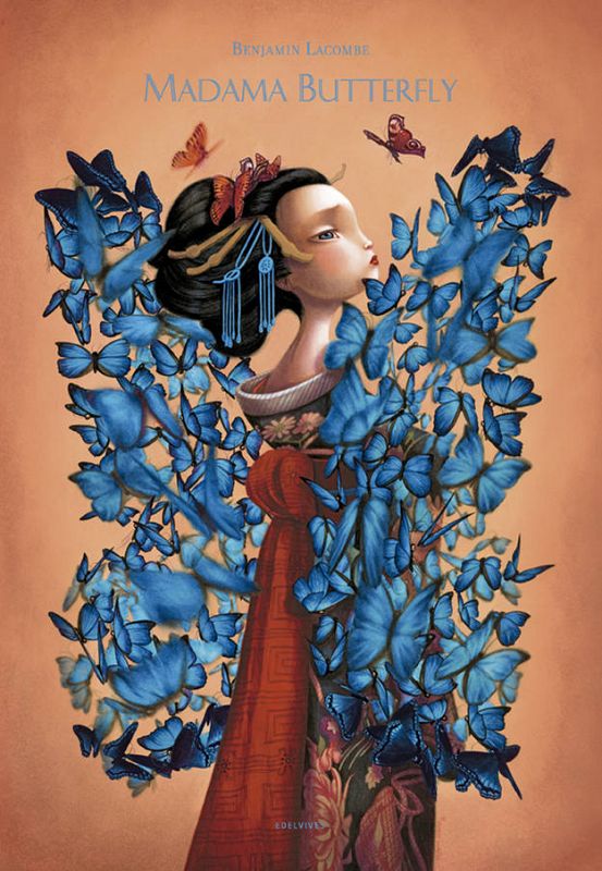 Portada de 'Madama Butterfly', de Benjamin Lacombe