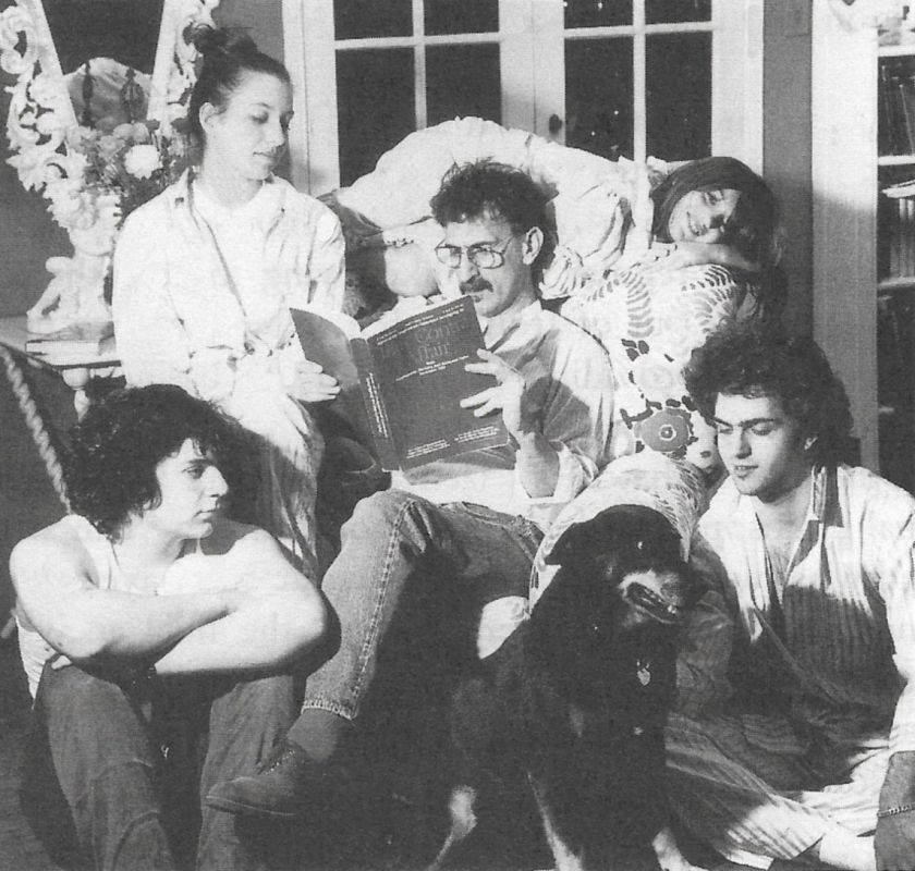 Zappa y sus hijos Dweezil, Moon, Ahmet y Diva