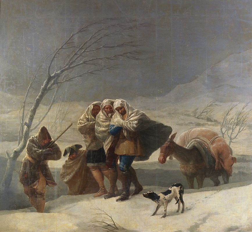 Francisco de Goya, "El invierno" (1786)