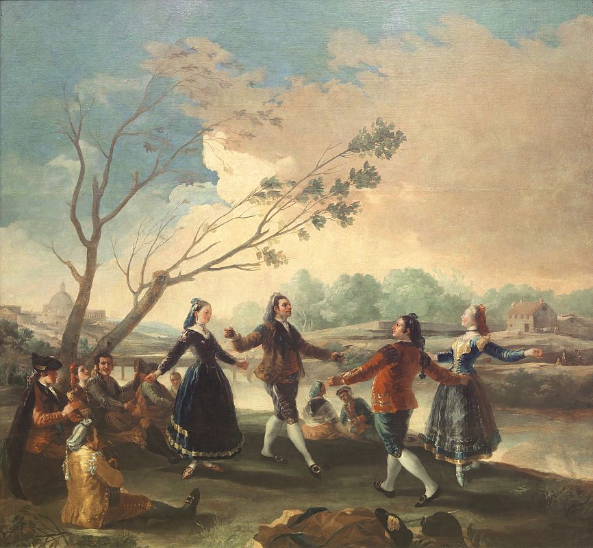 Francisco de Goya, "Baile a orillas del Manzanares", (1777)