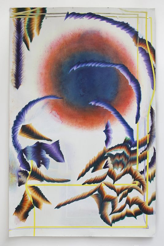 Kerstin Brätsch "Blocked Radiant D" (2011)