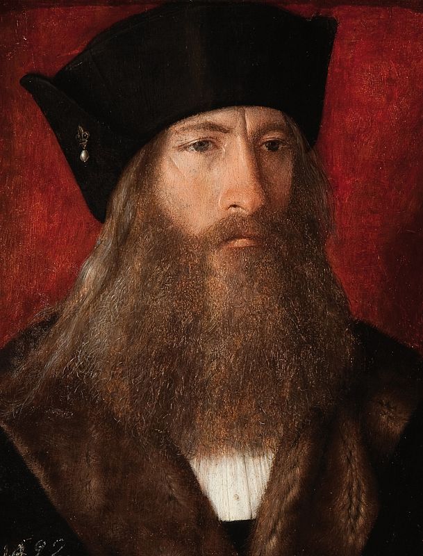 Michel Sittow, "Retrato del hombre de la perla" (1551-1517)