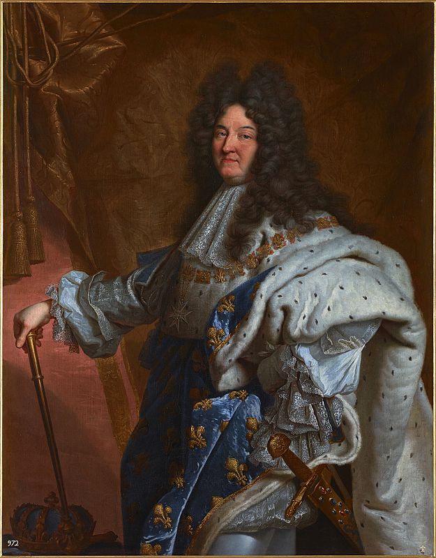 Hyacinthe Rigaud, "Luis XIV de Francia", (1701)