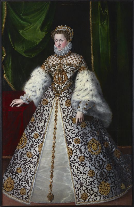 Georges/Jooris van der Straten, "Retrato de Isabel de Austria, reina de Francia", (1573)