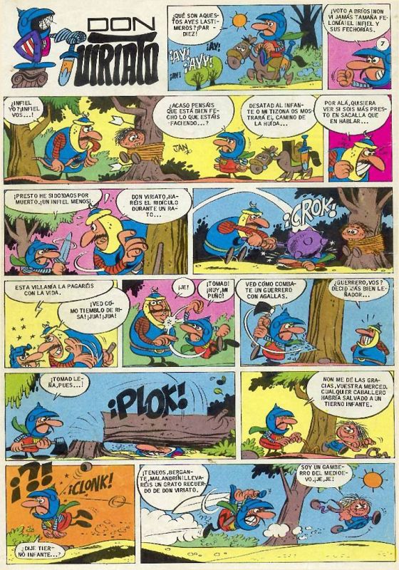 Página de 'Don Viriato', en Bruguera