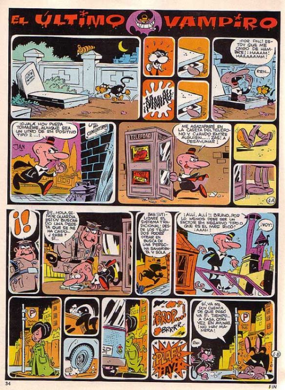 'El último vampiro', una serie de 1971 que sólo tuvo seis entregas