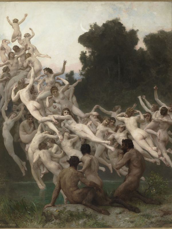 William Bouguereau 'Las oréades' (1902). París, Musée d'Orsay