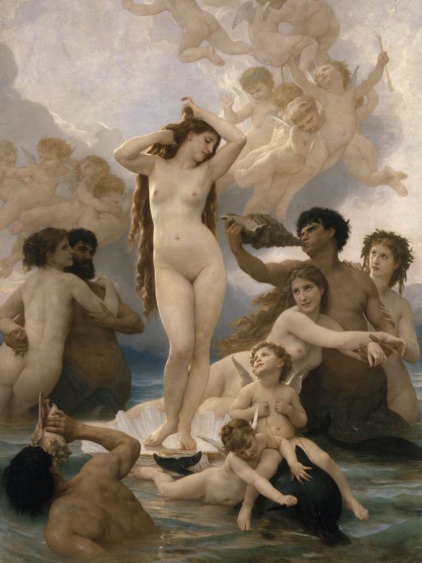 William Bouguereau 'Nacimiento de Venus' (1879) París, Musée d'Orsay