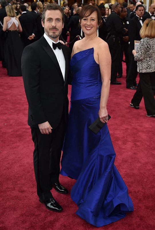 El director Patrick Osborne y Kristina Reed, llegan a la alfombra roja