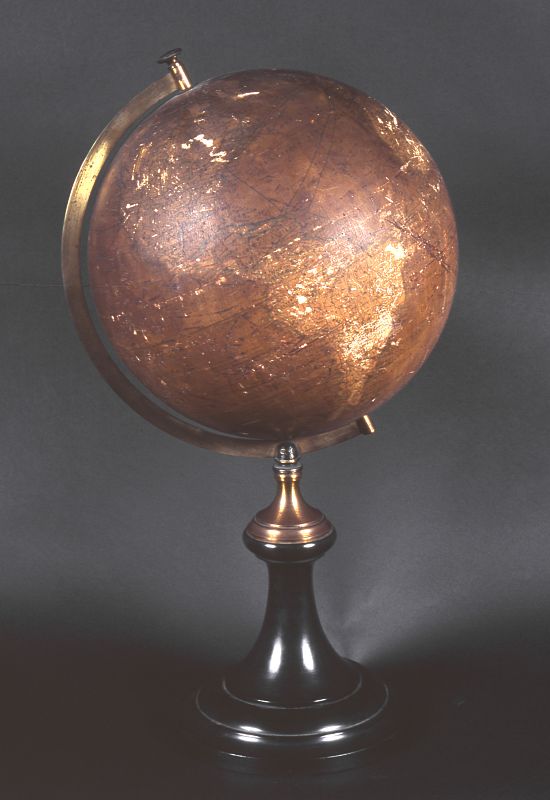 Globo terráqueo propiedad de Julio Verne. Maison Goggelin. 1881