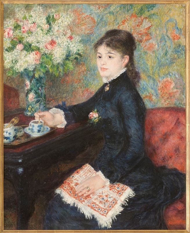 'Taza de chocolate'. (1877-8) Pierre-Auguste Renoir. Coleccción privada.