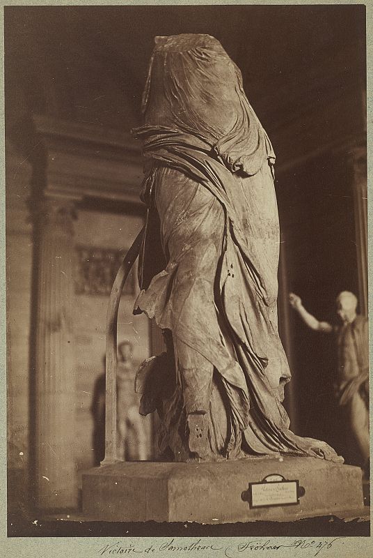 Primera restauración de la Victoria de Samotracia en 1866