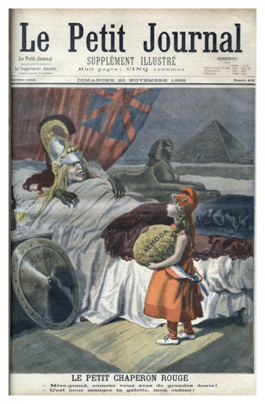 Caricatura sobre Fachoda y las ambiciones de la Perfide Albion. 'Le Petit journal', 20/11/1898.